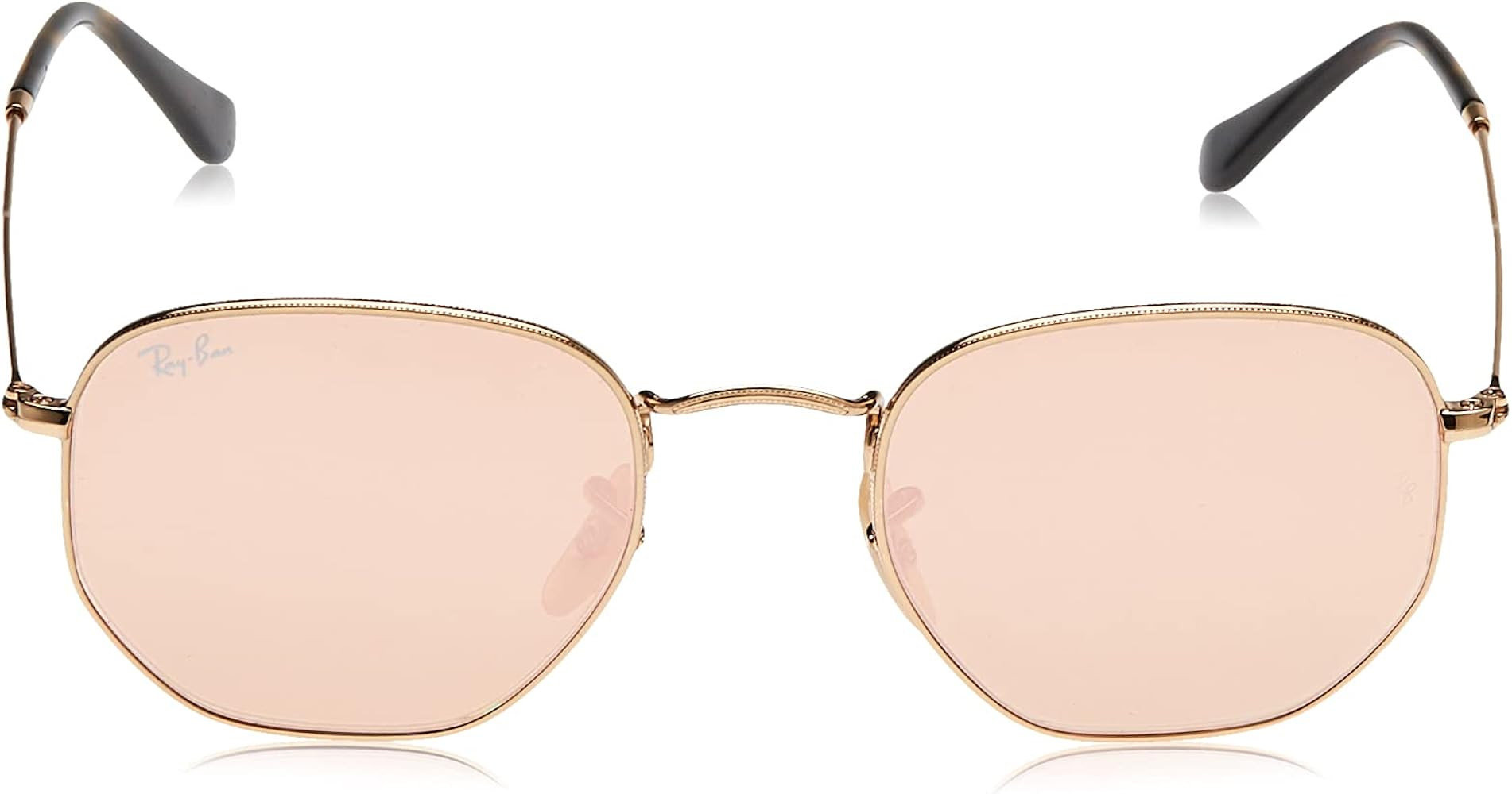 Ray-Ban Rb3548n Flat Lens Hexagonal Sunglasses | Amazon (US)