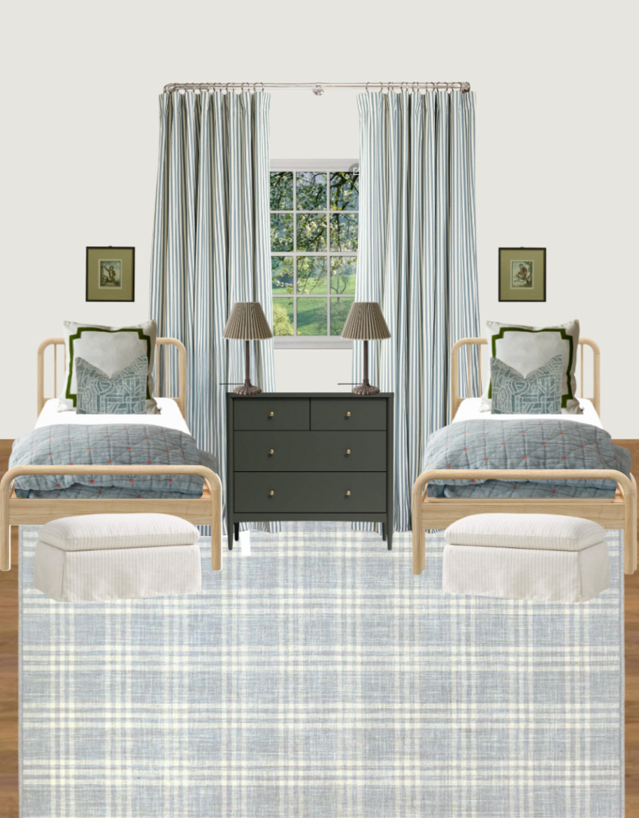 Two little monkeys jumping on the bed

kids room, little boys room, interior design, brothers, blue and green, room design 

 #LTKHome