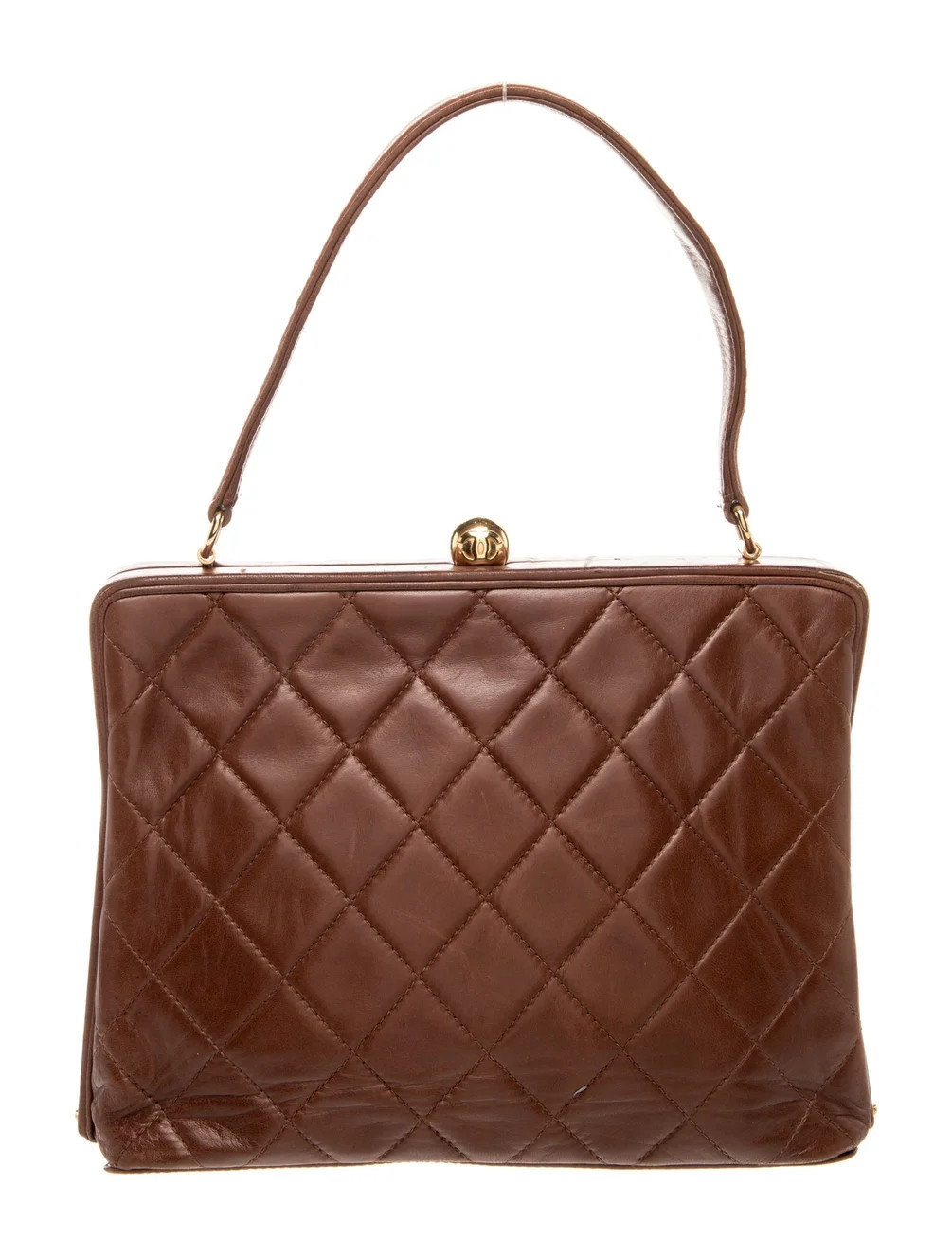 Quilted Frame Handle Bag | The RealReal