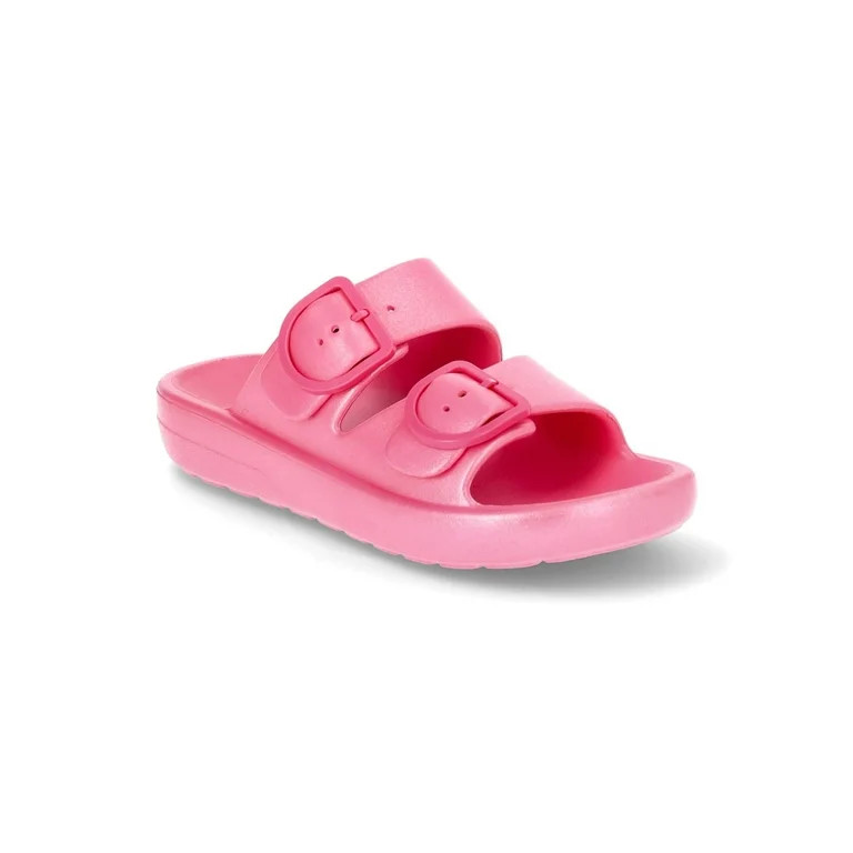 Wonder Nation Girls EVA Double Buckle Sandals, Sizes 13-6 | Walmart (US)
