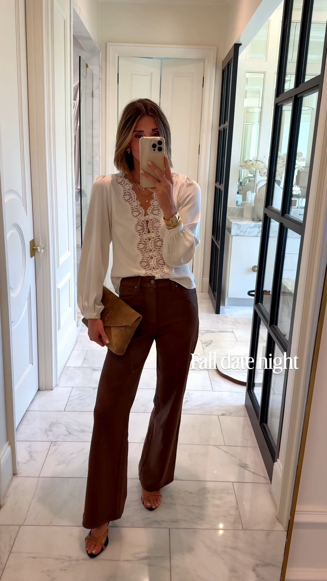 Fall date night outfit idea! These jeans have a luxe coating that’s perfect for going out looks.

#LTKootd #LTKSeasonal #LTKOver40