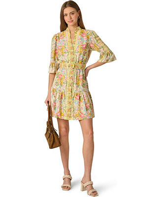 Women's Printed Ruffle Short Dress | Macy's