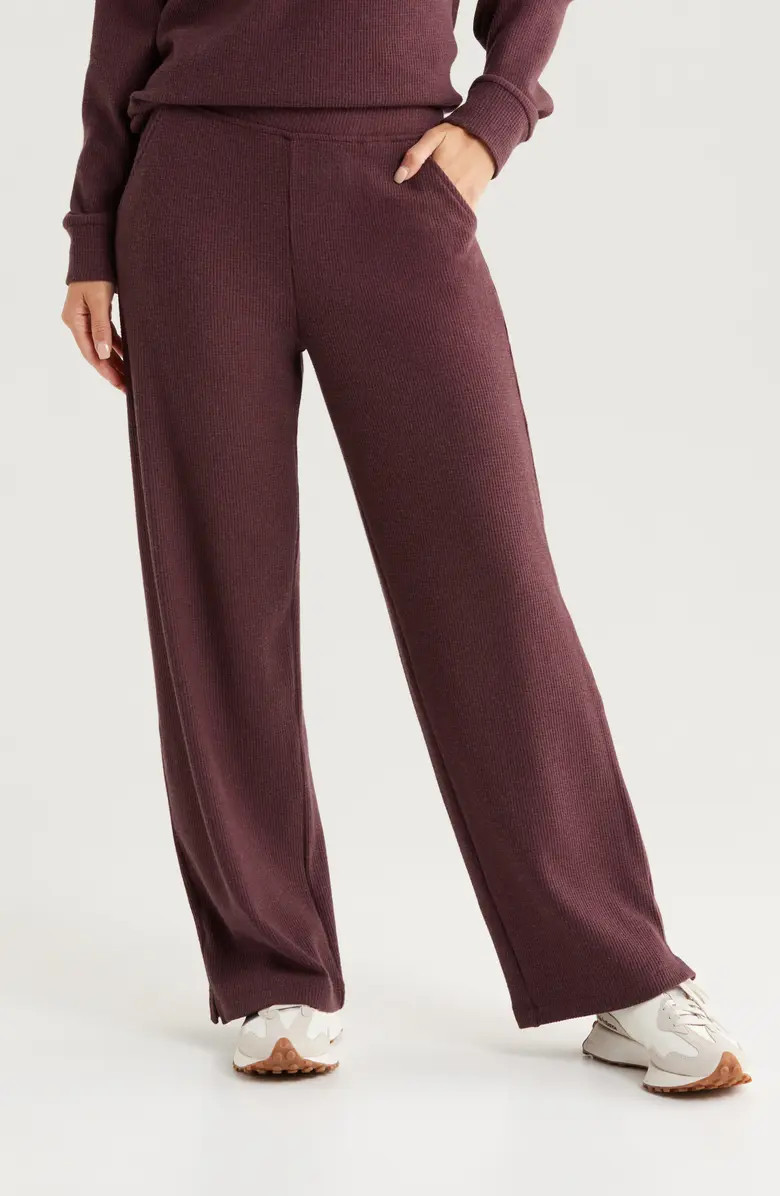 Zella Cozy Waffle Knit Pants | Nordstrom | Nordstrom