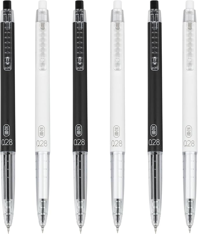 Gel Pens 0.28mm Extra Fine Point Pen, Black Ink, Ball Point Pen for School, Office, Stationery Su... | Amazon (US)