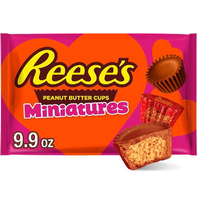 Reese's Valentine's Day Peanut Butter Candy Miniatures - 9.9oz | Target