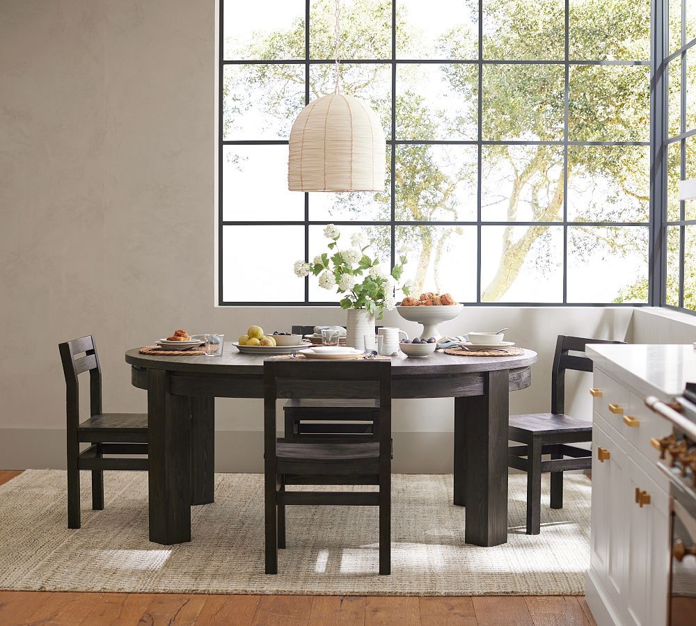 Folsom Round Storage Extending Dining Table (54"-72") | Pottery Barn (US)