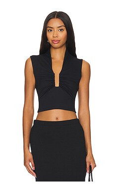 Susana Monaco Square Wire Sleeveless Top in Black from Revolve.com | Revolve Clothing (Global)