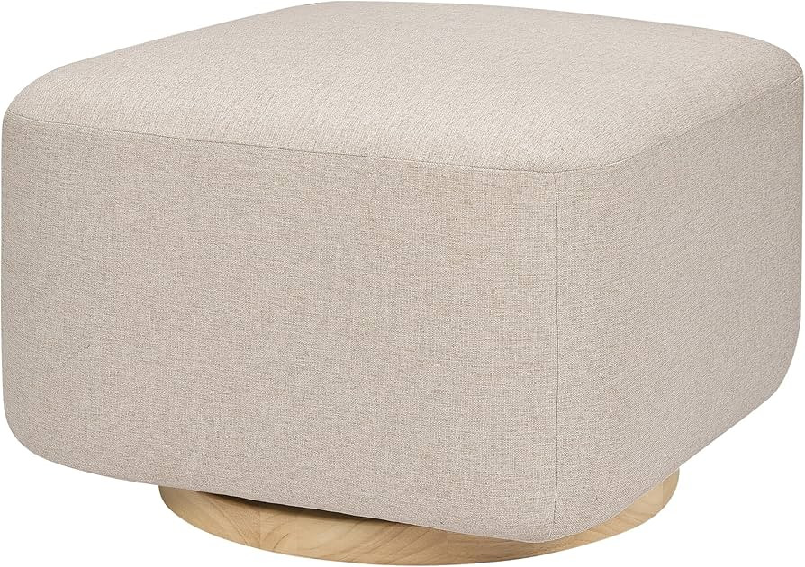 Babyletto Kiwi Gliding Ottoman in Performance Beach Eco-Weave with Light Wood Base, Water Repelle... | Amazon (US)