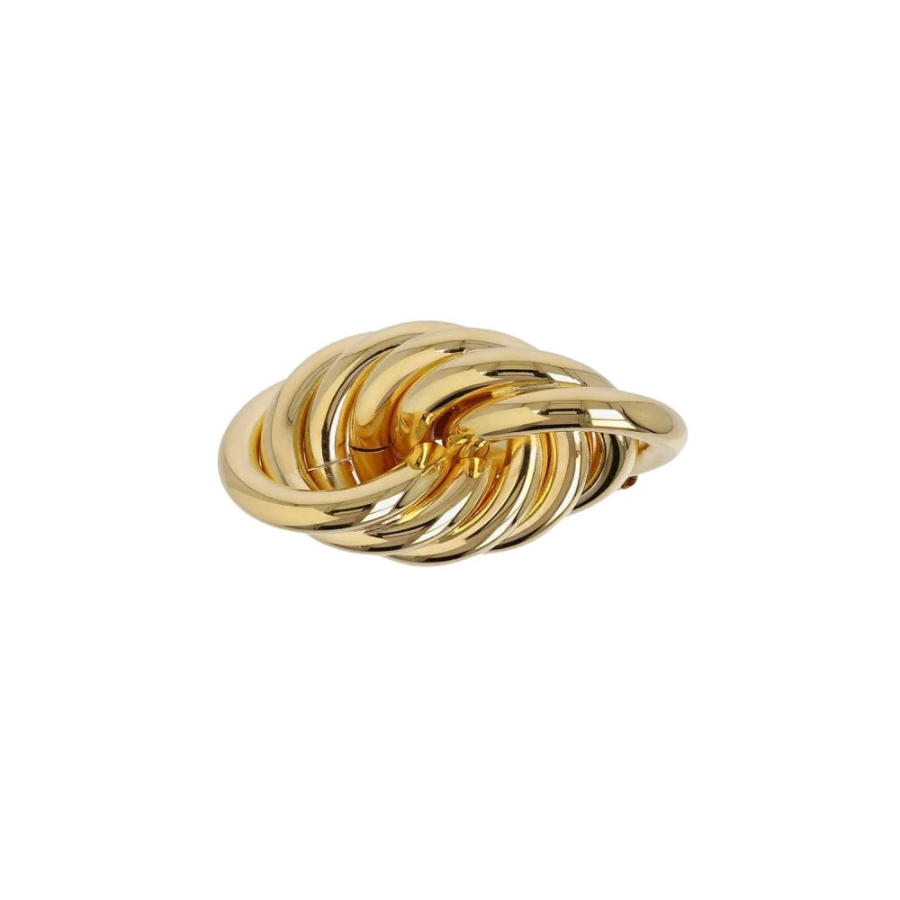 Elegant Brass Brooch - female - Jil Sander - Brooches - Yellow - ONE SIZE - Accessories | Miinto UK Ltd