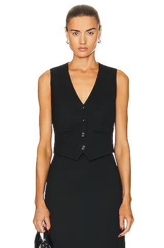 WARDROBE.NYC Tailored Vest in Black | FWRD | FWRD 