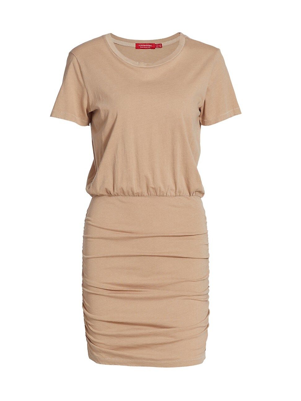 n:Philanthropy Women's Bangkok Ruched Mini T-Shirt Dress - Cuban Sand - Size XS | Saks Fifth Avenue