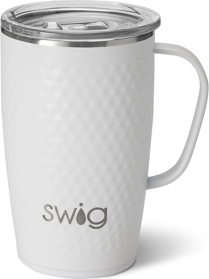 Swig Life 18oz Travel Mug, Insulated Tumbler with Handle and Lid, Cup Holder Friendly, Dishwasher... | Amazon (US)