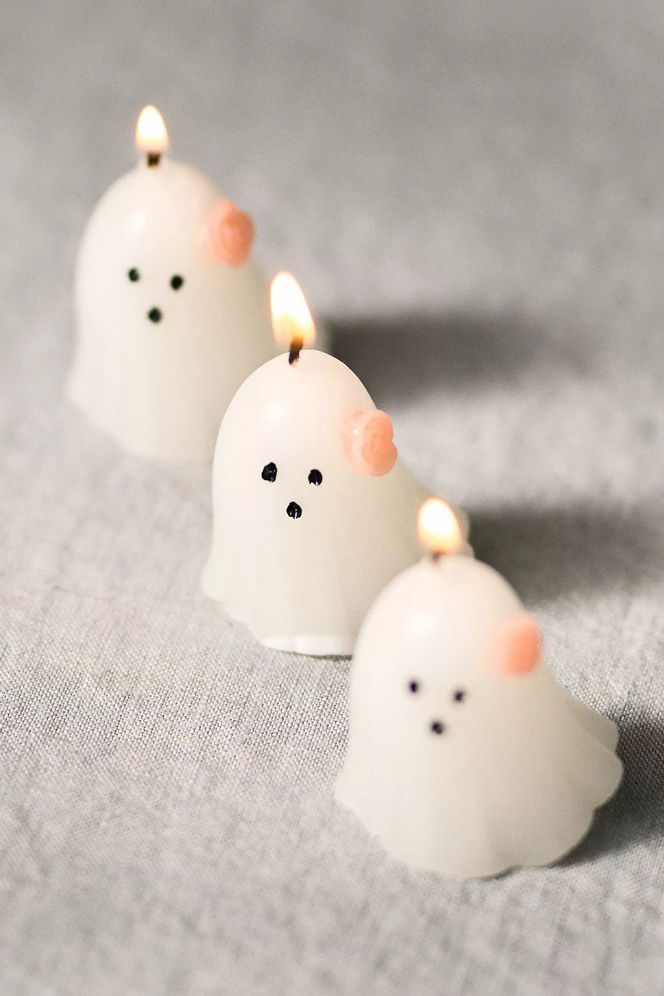 Ghost Shaped Wax Decorative Candles, Set of 4 | Anthropologie (US)