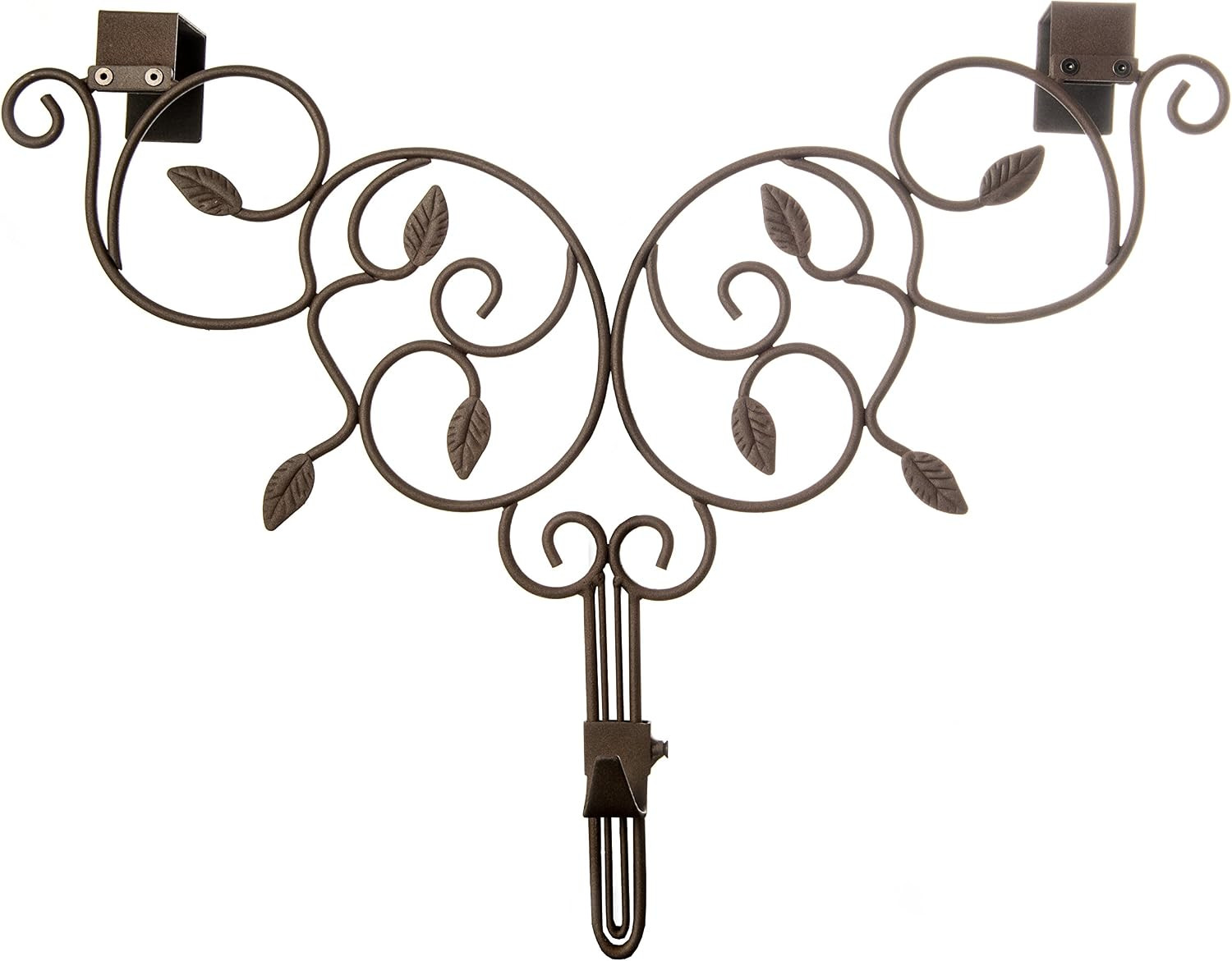 Front Door Wreath Hanger, Adjustable Hook Length Ivy Design, Brown | Amazon (US)