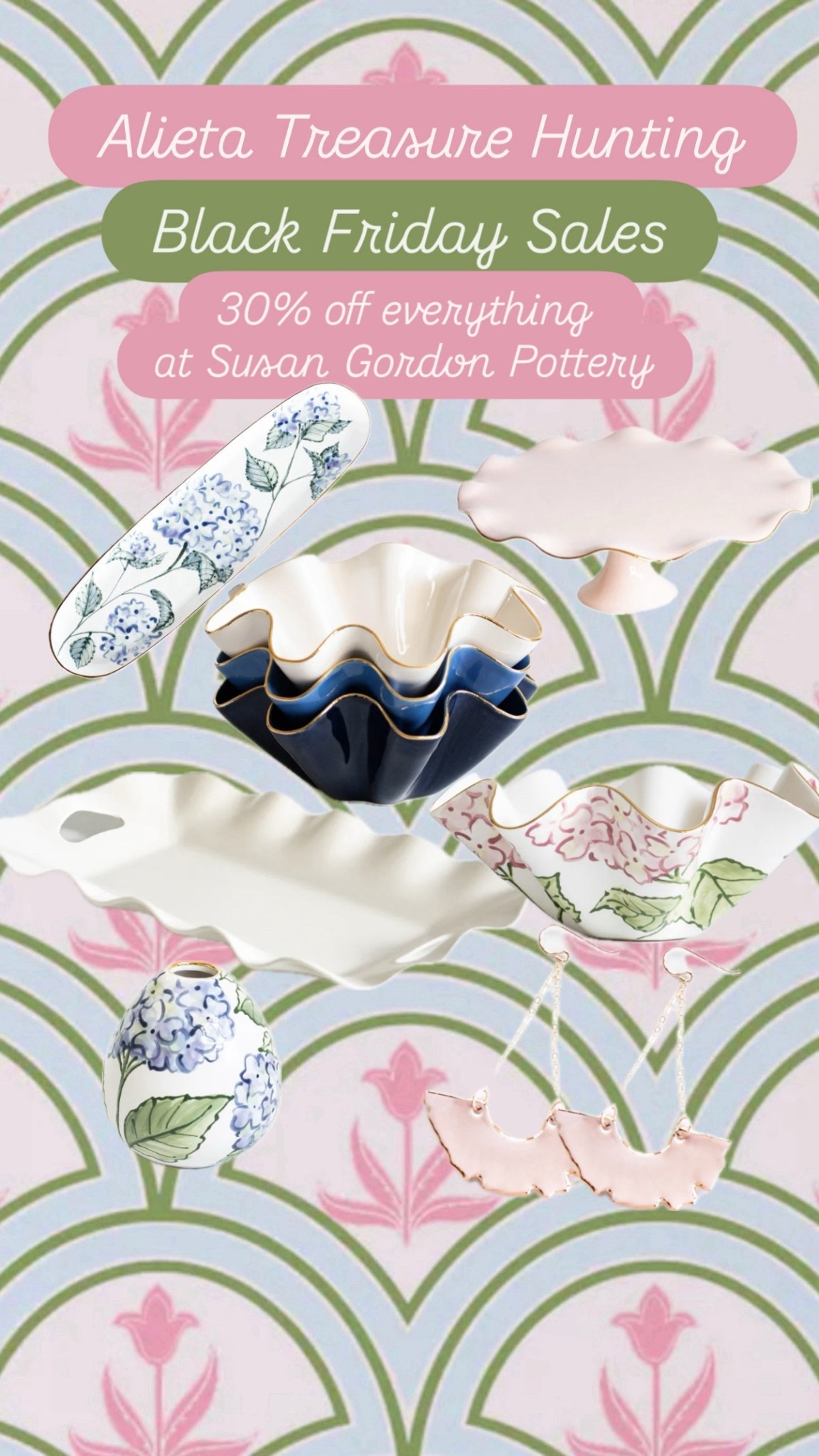 30% off site wide at Susan Gordon Pottery! Gorgeous bowls, platters, vases, and jewelry, perfect for hosting and giving! 



#LTKCyberWeek #LTKSaleAlert #LTKGiftGuide
