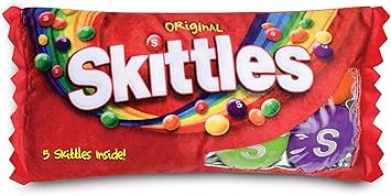 iscream Skittles Package 16" x 8.5" Pillow Set with Mini Skittles Candy Pillows | Amazon (US)