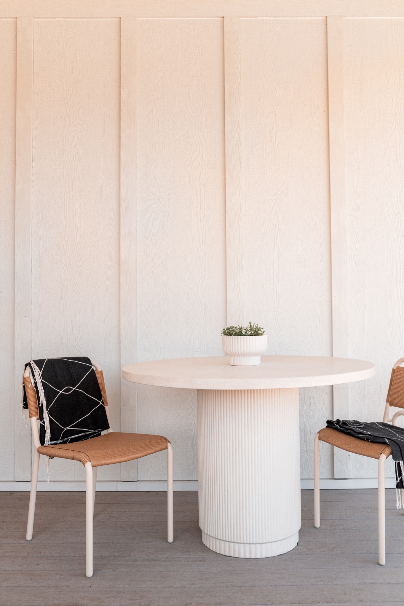 The cutest little patio moment—stackable chairs, a clean-lined planter, and just enough space to soak up spring. Minimal, white, and modern. All linked here.

#LTKhome #LTKspring #SmallSpaceStyle #ModernPatio #NeutralOutdoorDecor #MinimalLiving #PatioDetails #LTKoutdoor #SimplisticStyle