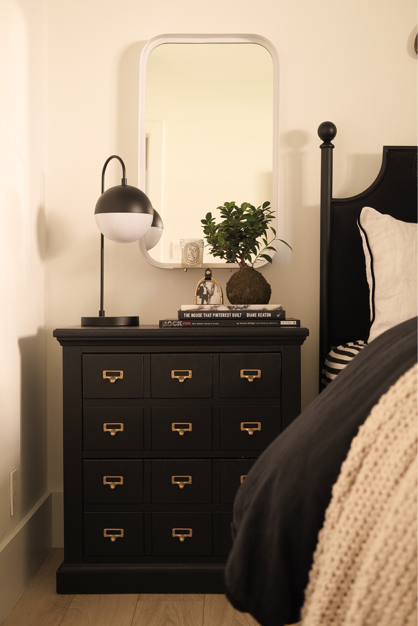 Amazon nightstand decor. I linked similar black nightstands. #meandmrjones 

#LTKhome #LTKunder50 #LTKunder100