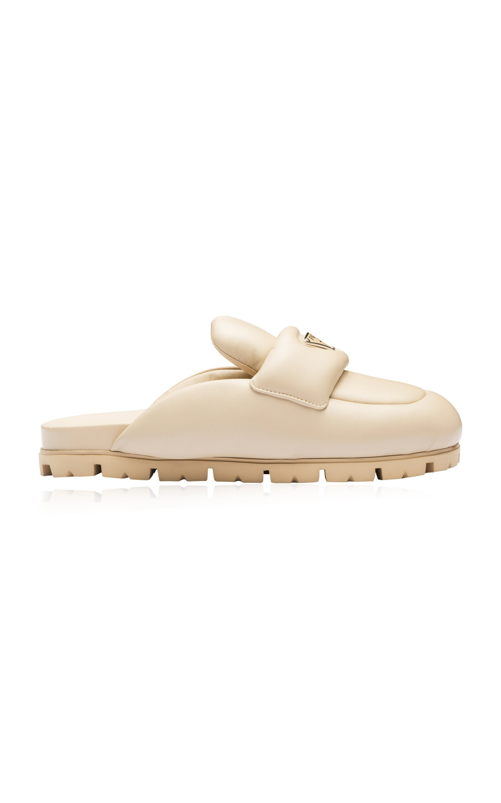 Padded Leather Loafer Mules | Moda Operandi (Global)