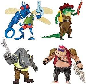 Teenage Mutant Ninja Turtles: Mutant Mayhem Basic Figure Mutant 4-Pack Bundle by Playmates Toys | Amazon (US)
