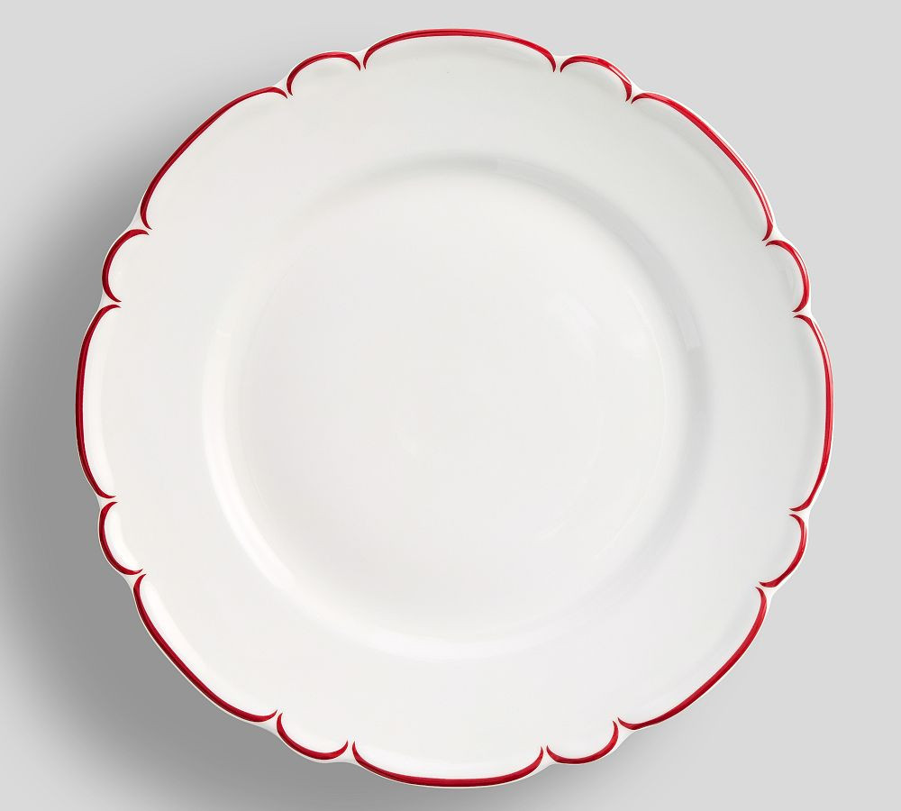 Monique Lhuillier Nell Porcelain Dinner Plates, Set of 4 | Pottery Barn (US)