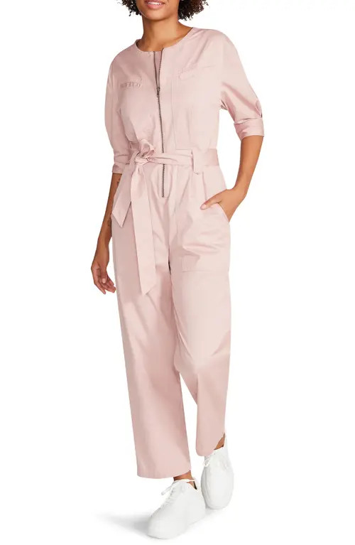BB Dakota by Steve Madden Flying Private Jumpsuit in Pale Pink at Nordstrom, Size Large | Nordstrom
