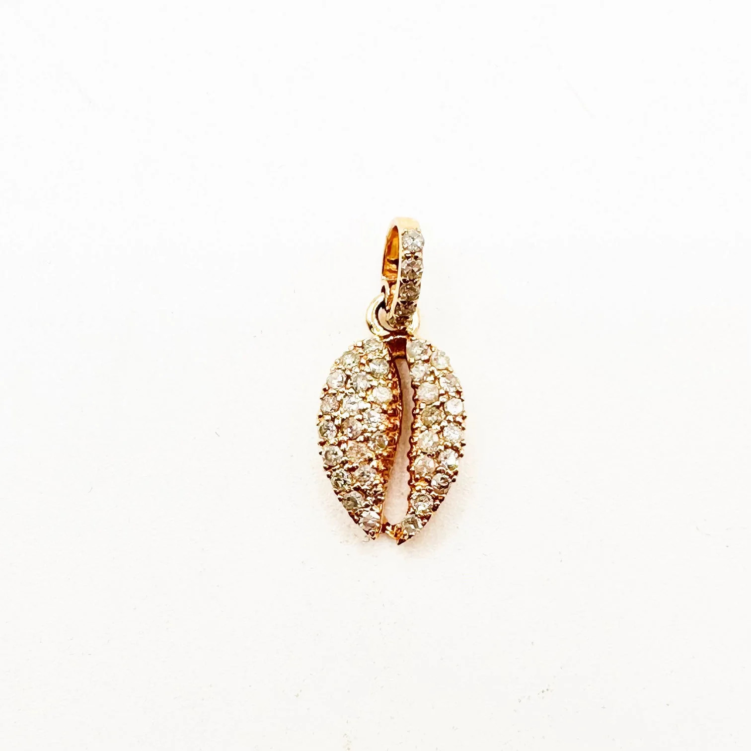 DIAMOND &amp; 14K GOLD COWRIE SHELL AMULET – SHAKTI | SHAKTI JEWELRY