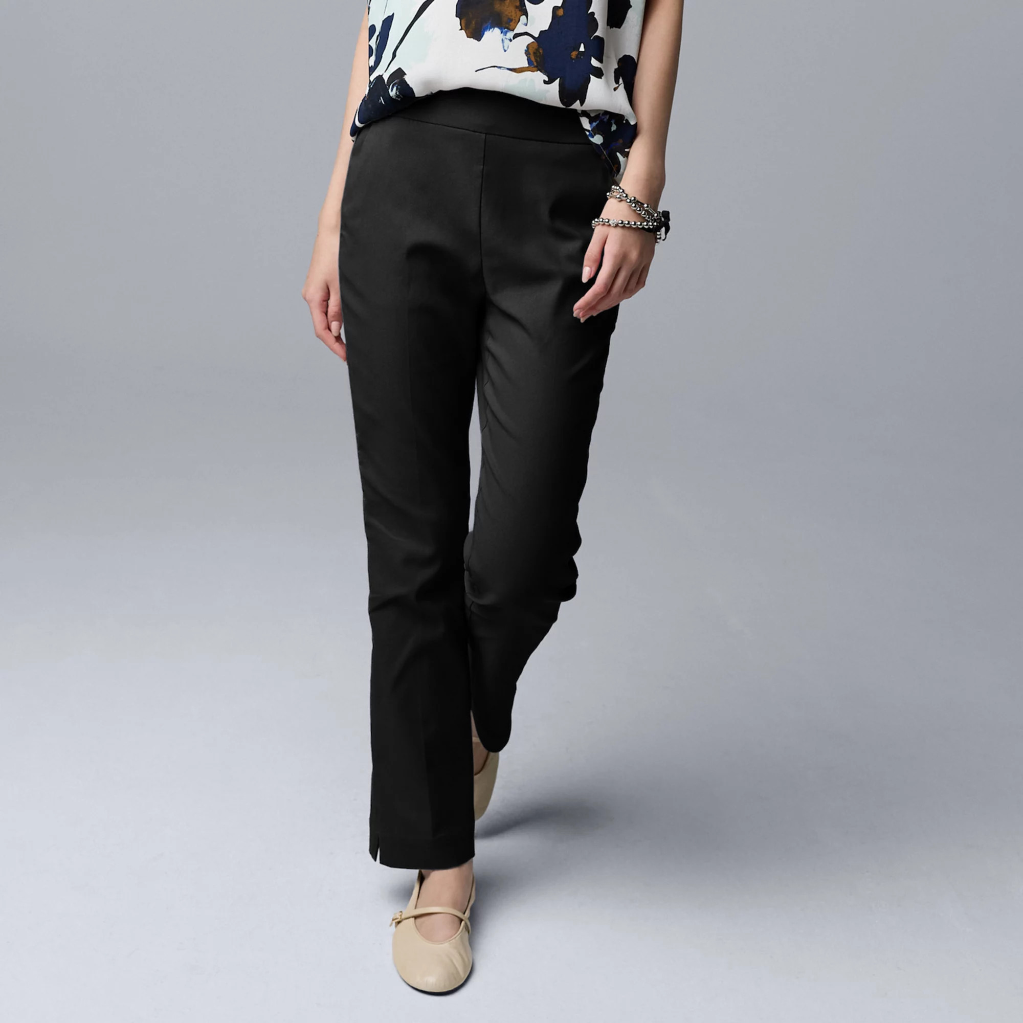 Women's Simply Vera Vera Wang Luxe Twill Ankle Pants | Kohl's