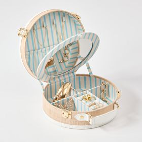 Montauk Raffia Round Jewelry Box | Mark and Graham