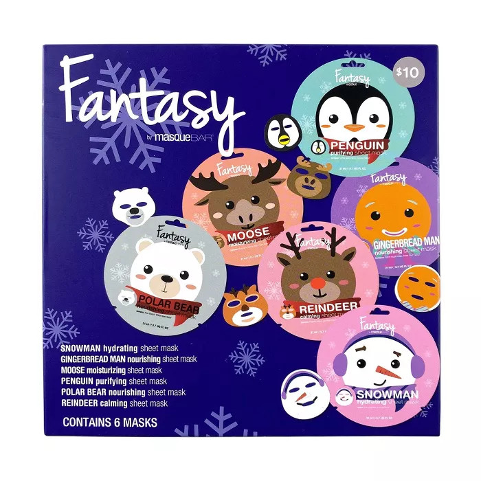 Look Beauty Fantasy Animal Face Mask Set - 6pk | Target