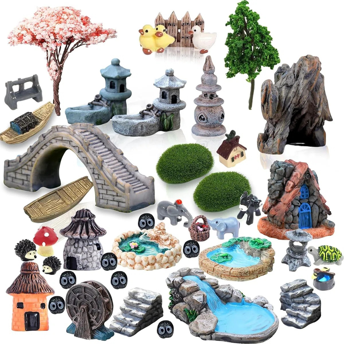 Fairy Garden Accessories Outdoor, 42 Zen Accessories, Miniature Decorations Supplies For Micro La... | Wayfair North America
