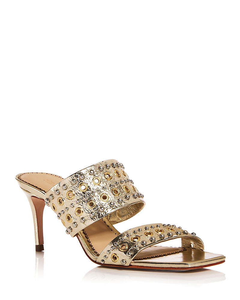 Cinq a Sept Women's Sutton Embellished Metallic Leather Sandals | Bloomingdale's (US)