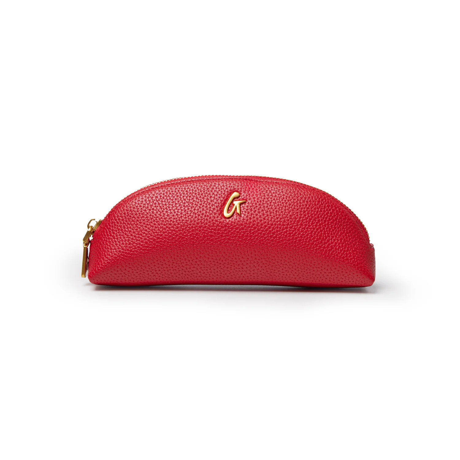 PEBBLE PENCIL POUCH - RED | Glam-Aholic Lifestyle