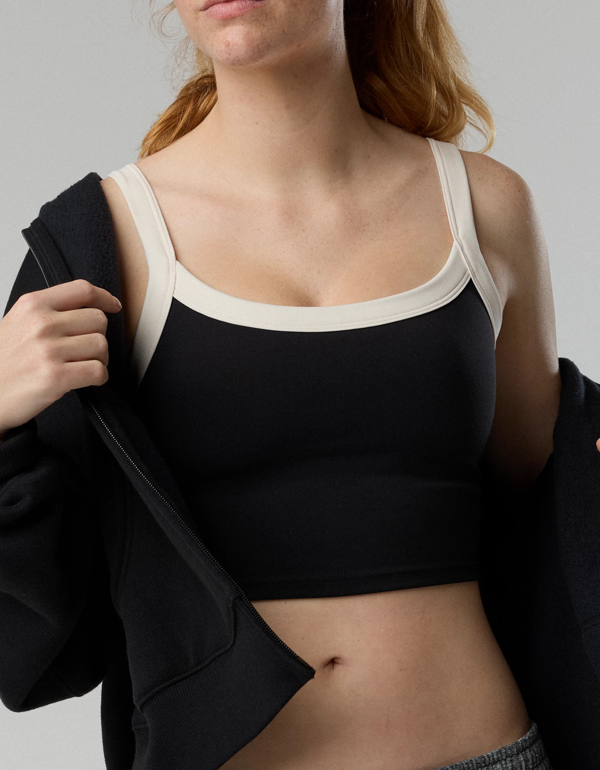 OFFLINE By Aerie Real Me Low Key Ringer Longline Sports Bra | Aerie