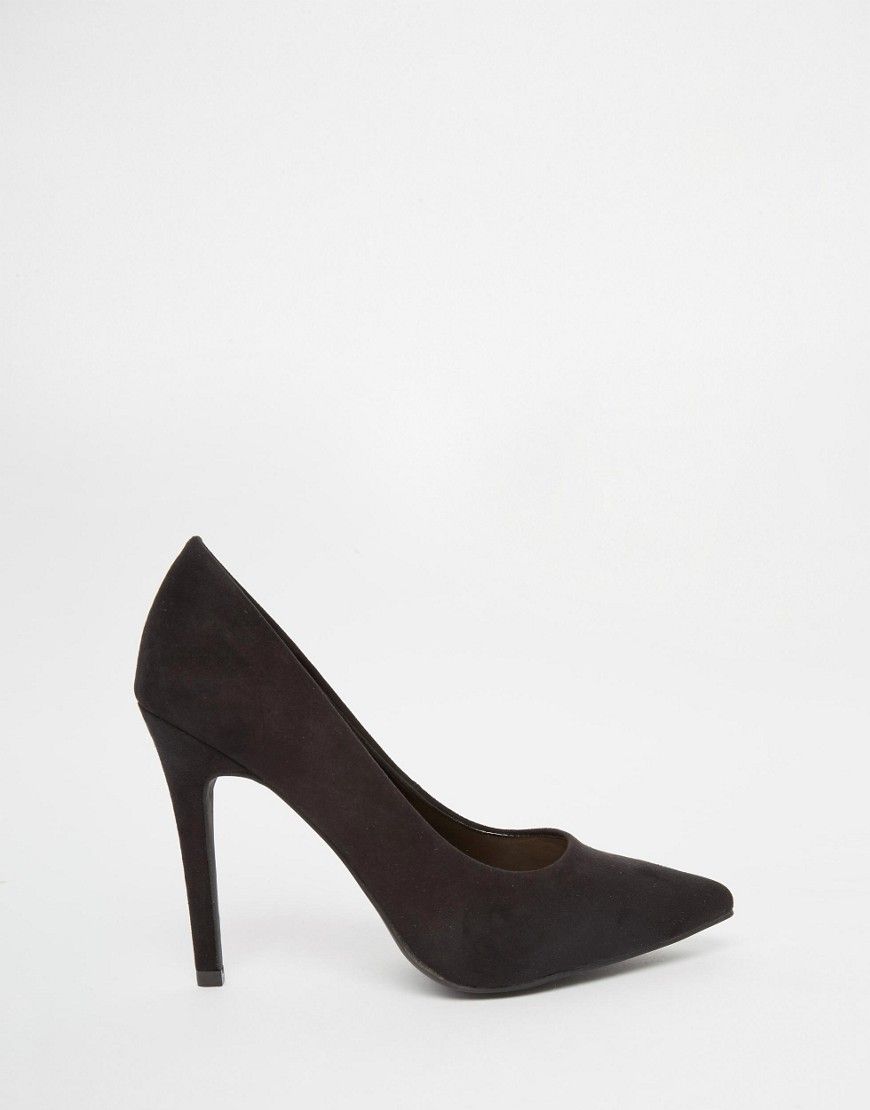 New Look Suedette Heeled Court Shoe | ASOS UK