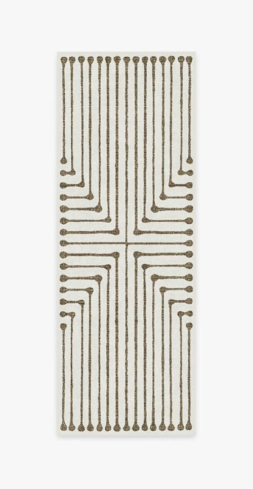 Jonathan Adler Inkdrop Camel & Ivory Rug | Ruggable