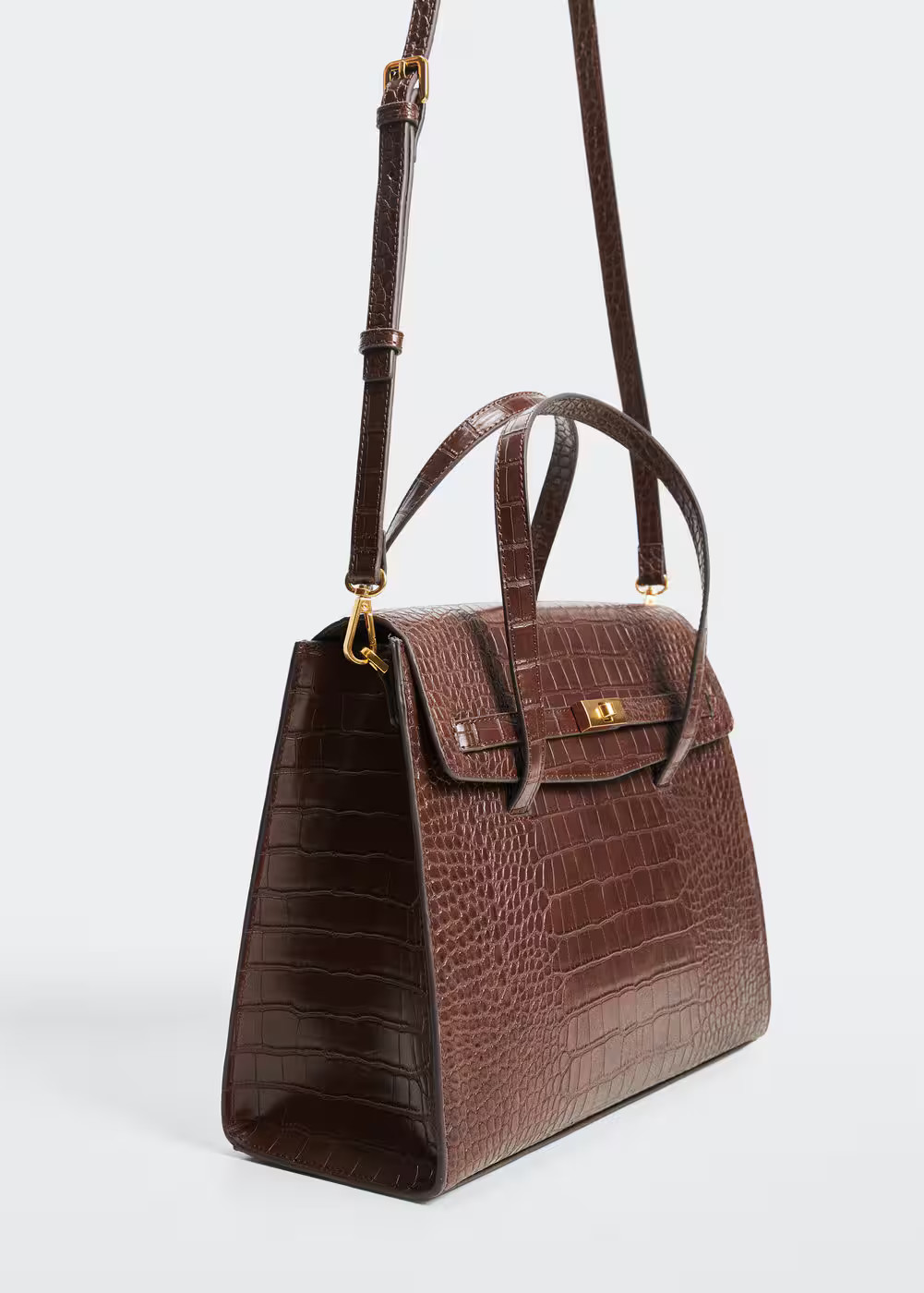 Sac effet crocodile -  Femme | Mango France | MANGO (FR)
