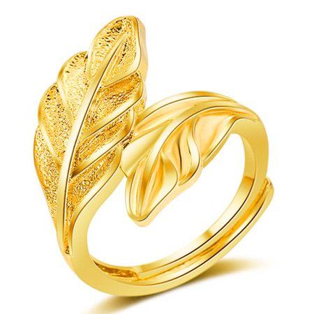 AkoaDa Women Gold Leaf Branch Ring Adjustable Size Rings Women Jewelry Gift | Walmart (US)