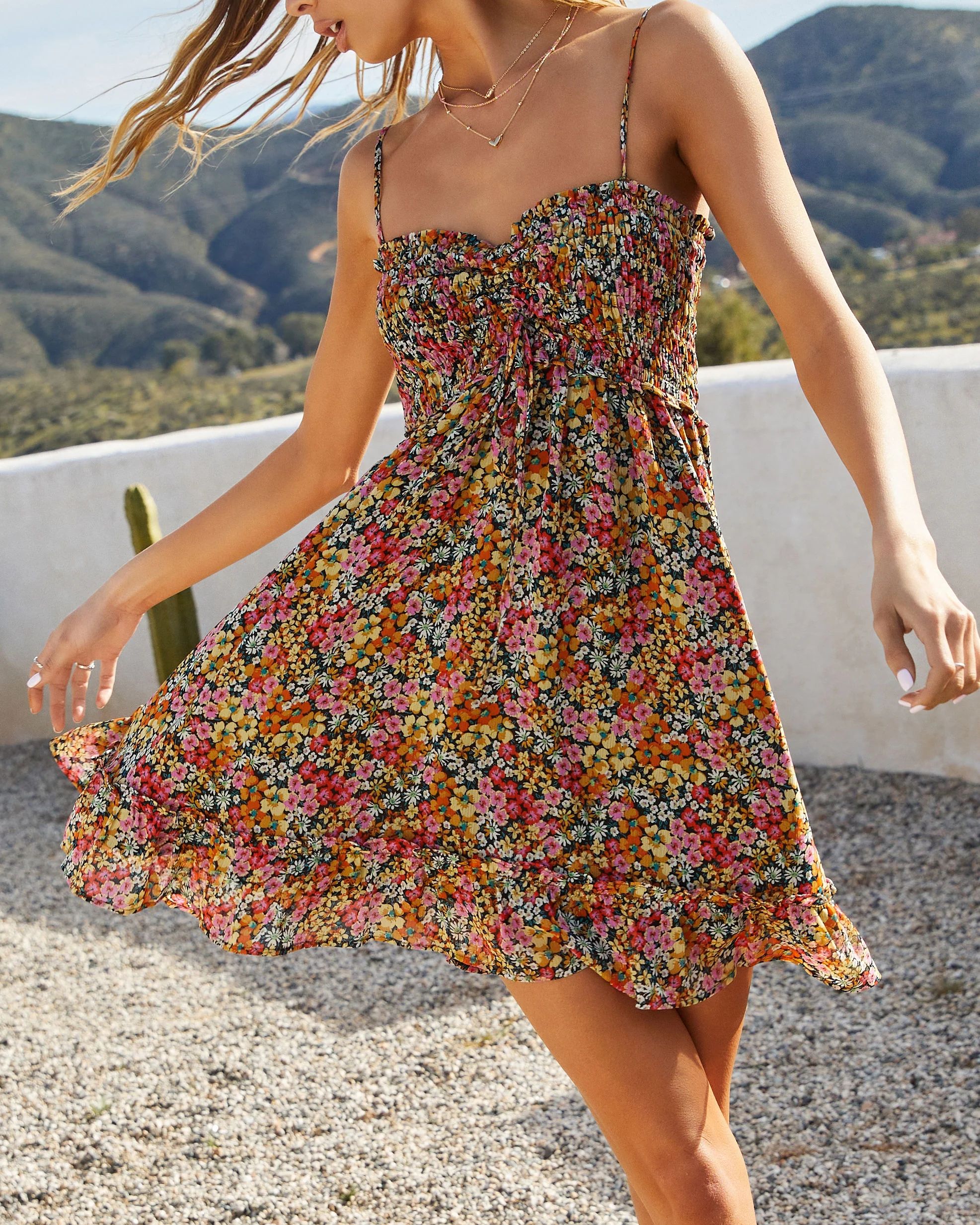 Flower Fields Ditsy Floral Mini Dress | VICI Collection