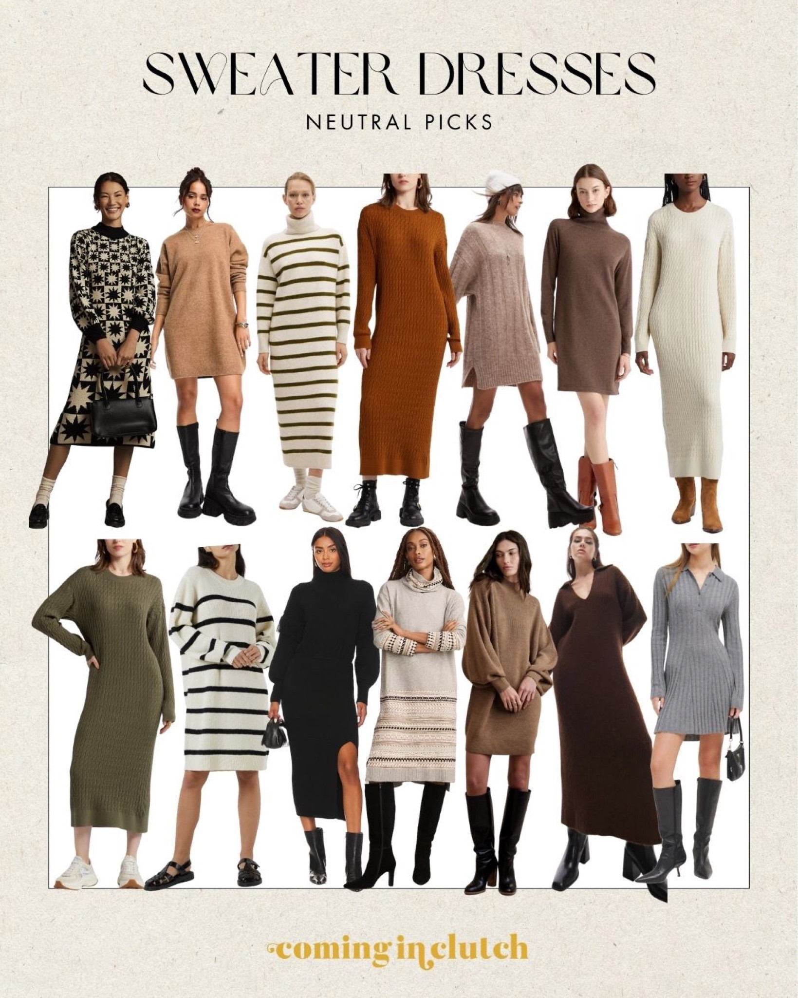 Neutral Sweater Dresses ✨

Sweater dresses, thanksgiving outfit, thanksgiving dress, fall dress, holiday dress, fall outfit ideas, thanksgiving outfit ideas, fall ootd, fall outfits

#LTKSeasonal #LTKstyletip #LTKHoliday