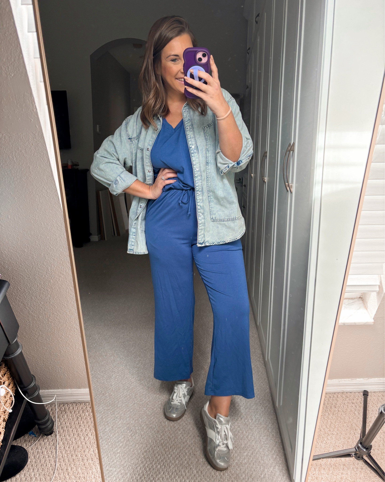 Casual weekend loungewear look 💙🫶🏻 Cute travel fit option 

TTS- medium 

#LTKStyleTip #LTKTravel #LTKMidsize