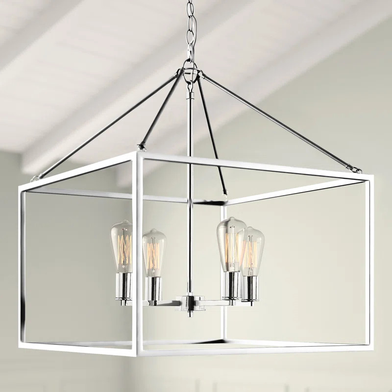 4 - Light Lantern Square Chandelier | Wayfair North America