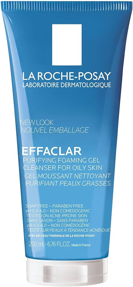 La Roche-Posay Effaclar - Limpiador de gel espumoso purificador para pieles grasas | Con Pidolato... | Amazon (US)
