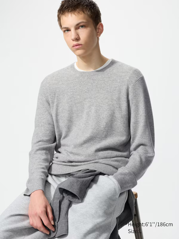100% Cashmere Crew Neck Jumper | UNIQLO (UK)