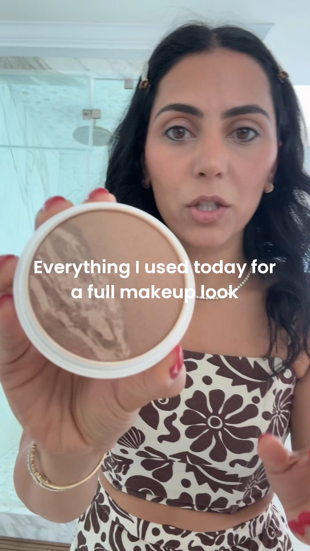 Everything I used today for a full glam look for the so cal moms event. 

Non toxic makeup 
Dibs
Glossier
Haus labs
Kosas


#LTKBeauty #LTKSeasonal #LTKU