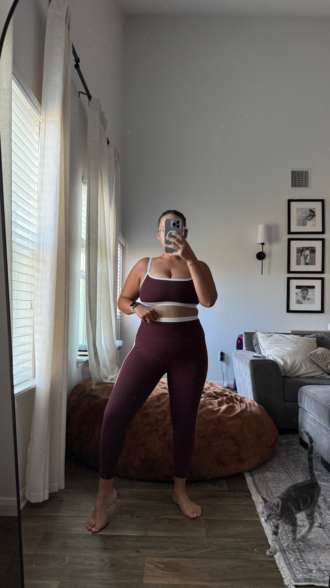 Burgundy Fall workout set. Athlete matching set 

#LTKActive