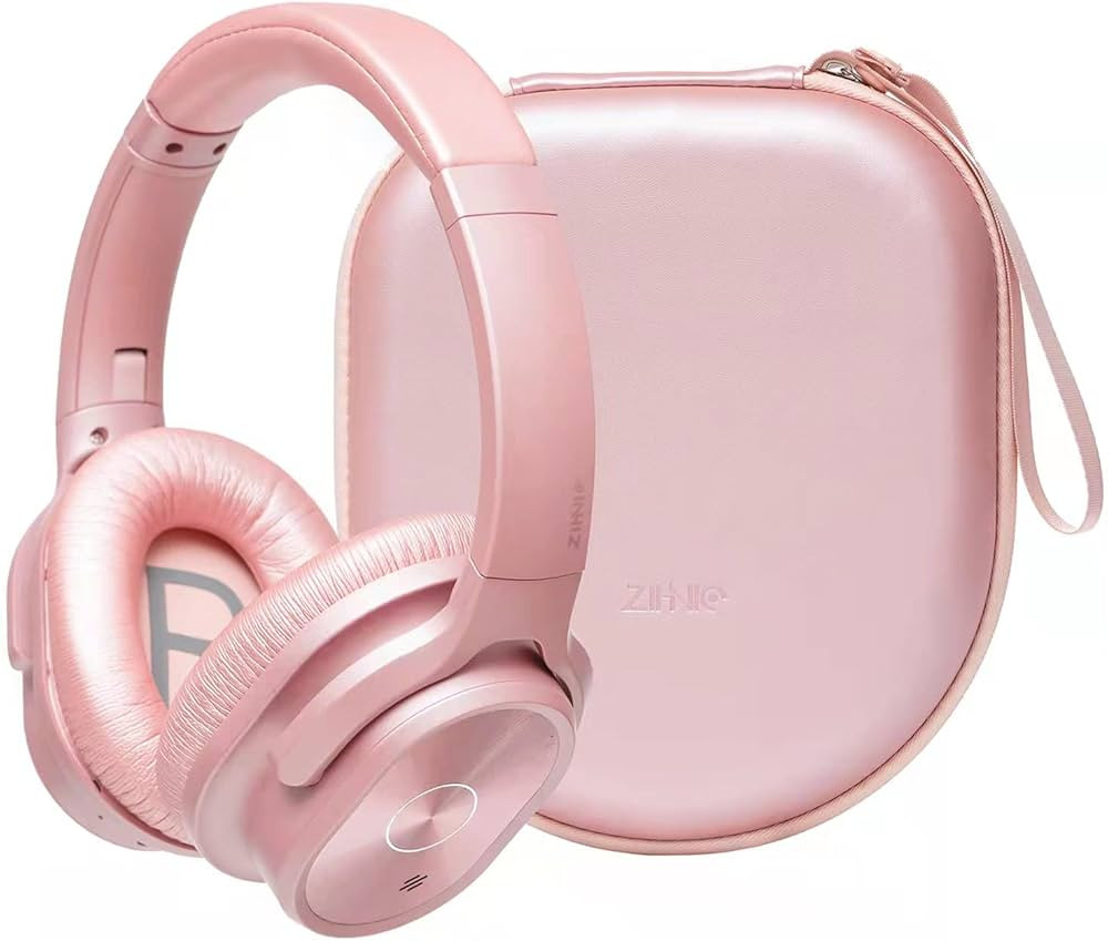 ZIHNIC Active Noise Cancelling Headphones, 40H Playtime Wireless Bluetooth Headset with Deep Bass... | Amazon (US)