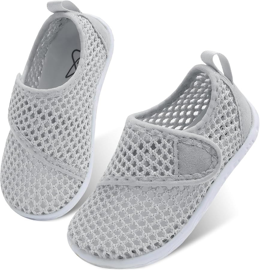 LeIsfIt Toddler Water Shoes Boys Girls Aqua Socks Kids Breathable Swim Shoes Non-Slip Barefoot Be... | Amazon (US)