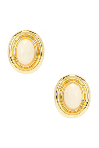 Heaven Mayhem Prize Earrings in Gold & Cream from Revolve.com | Revolve Clothing (Global)