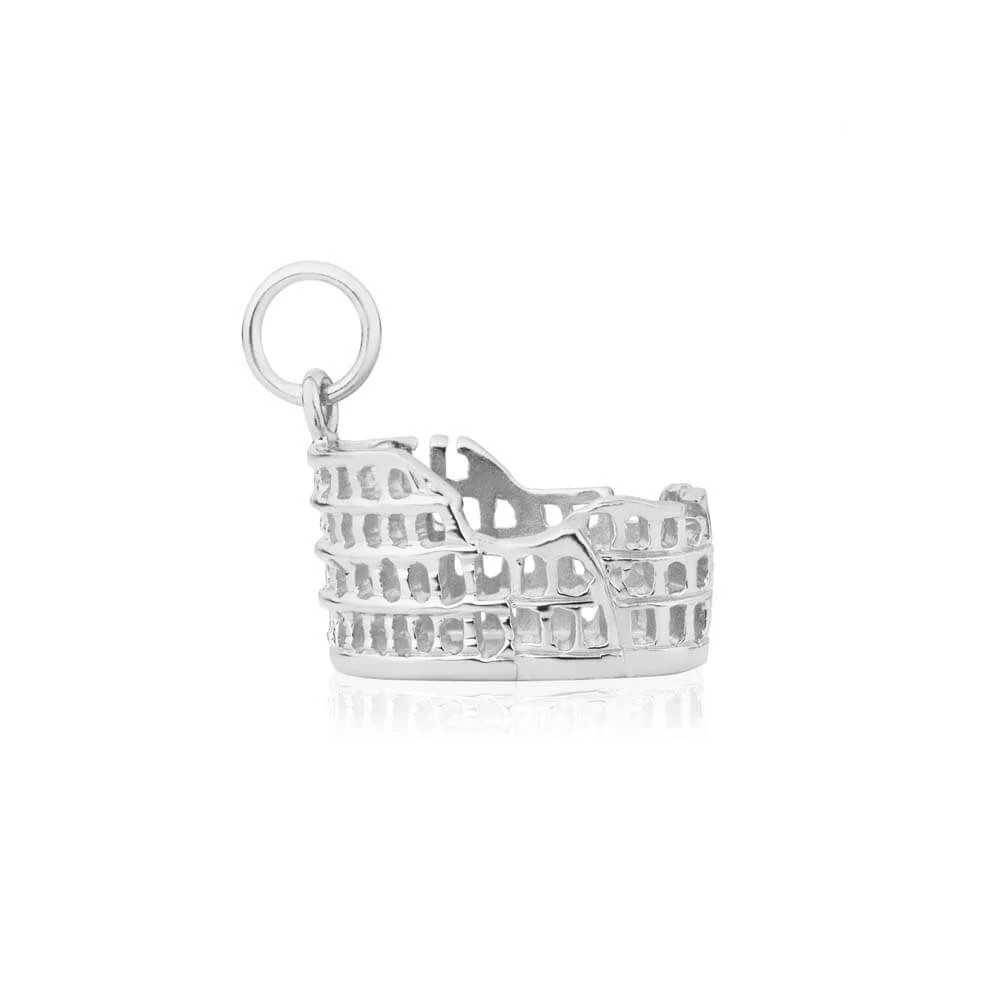 Colosseum Charm Rome Italy Silver | Jet Set Candy (US)